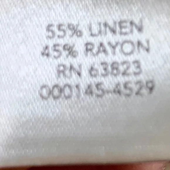 CJ Banks Striped V Neck Tunic Dress Coverup Women 14W Linen Blend Beachy Coastal - Picture 6 of 13